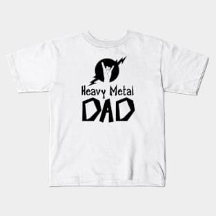 Heavy Metal Dad with Horns Kids T-Shirt